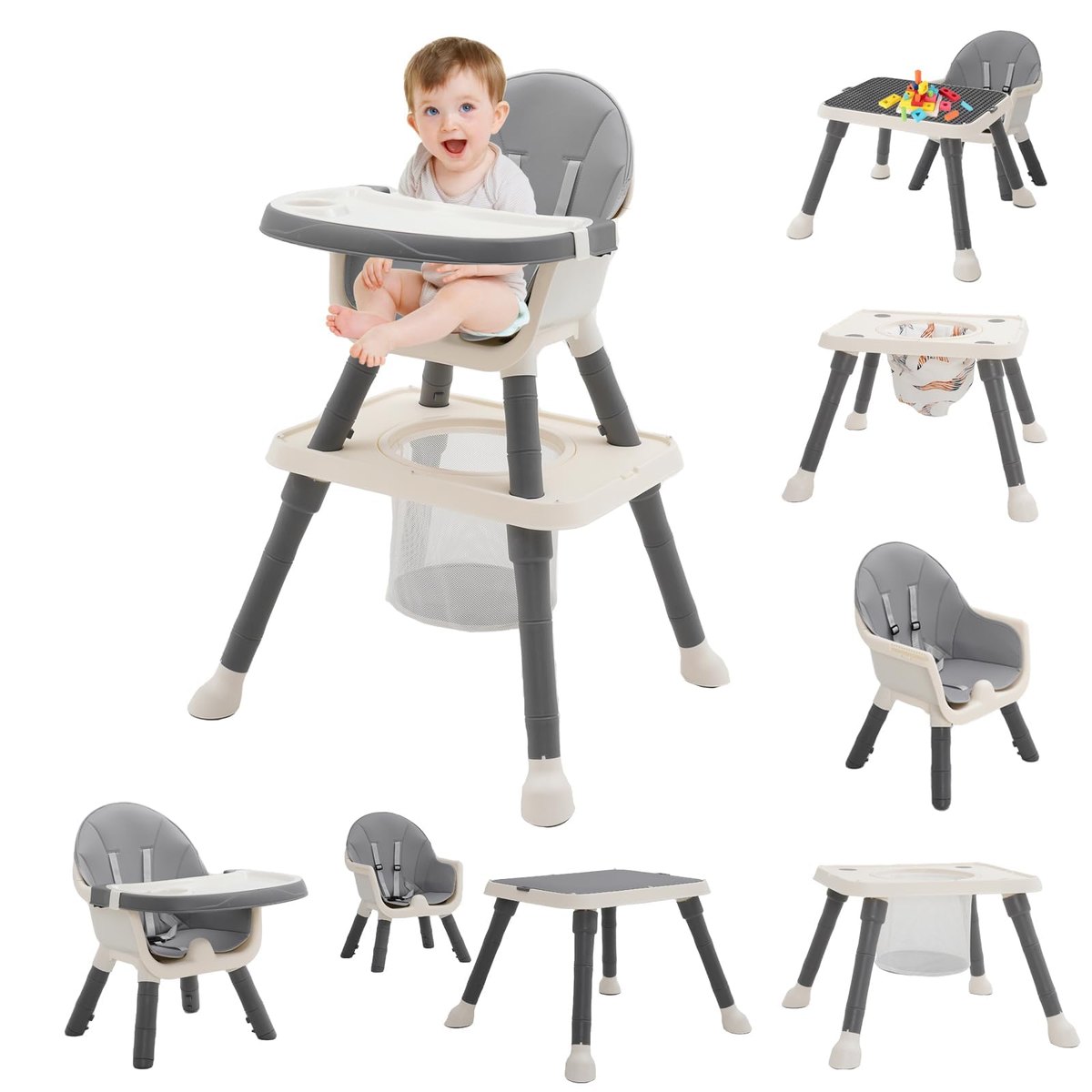 7-in 1 Baby High Chair – booster or portable seat
