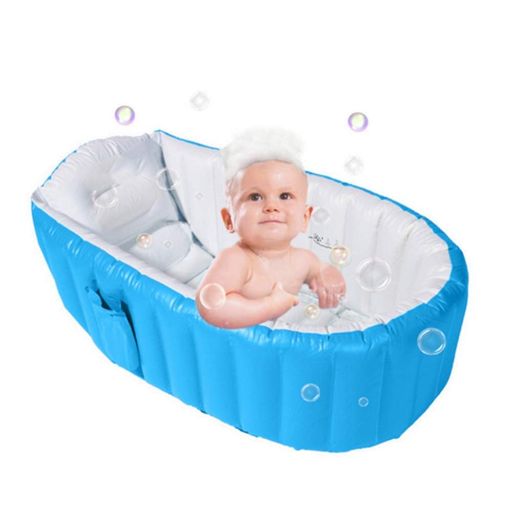 Alytimes Inflatable Baby Bathtub No Pump Kid Infant Toddler Infant – baby bath tub