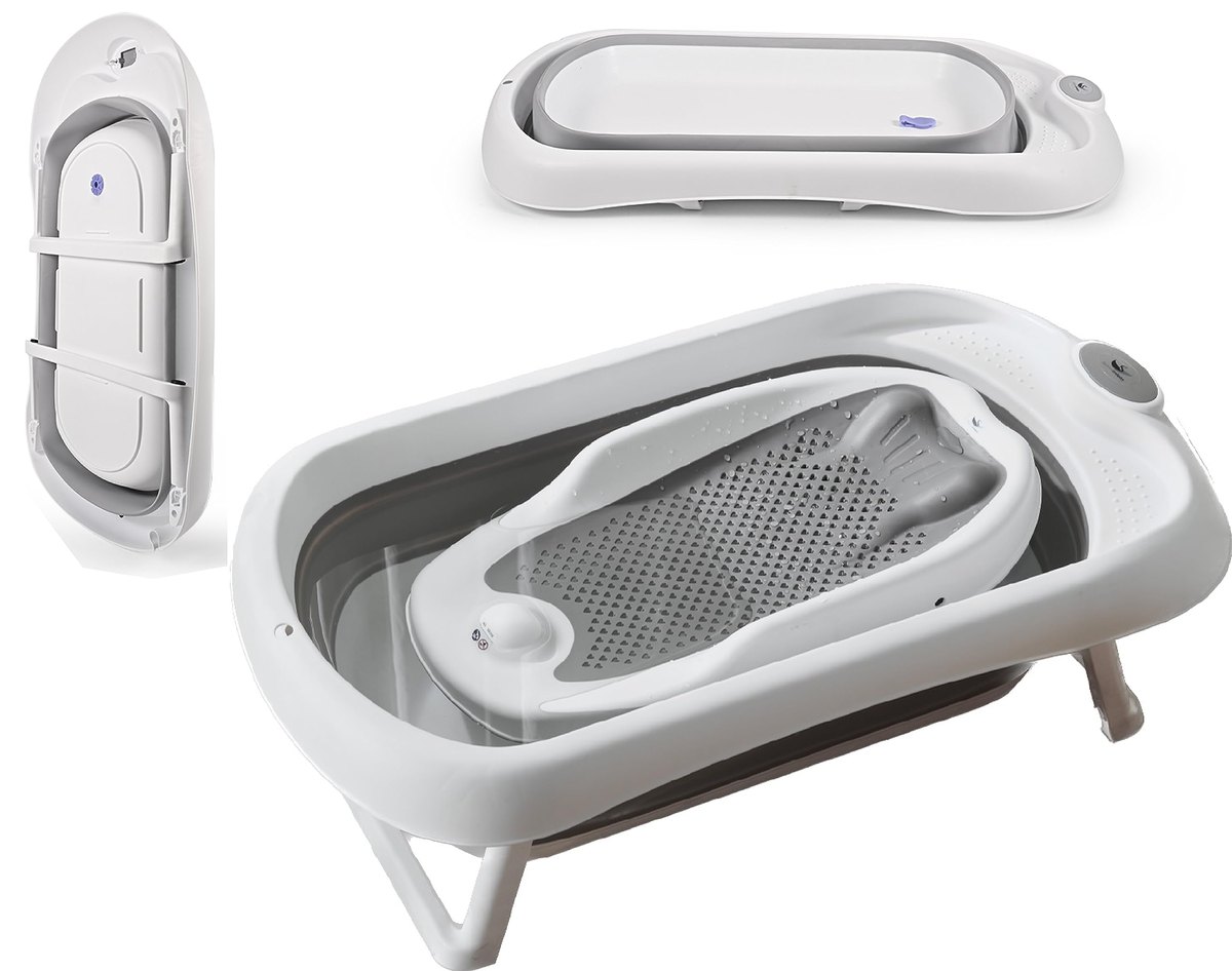 Baby Bath Tub with Bath Stand, grey – baby bath tub