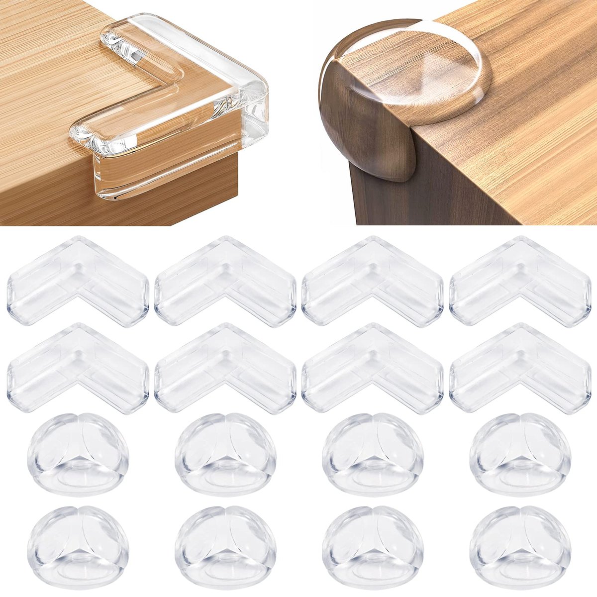 Baby Corner Protectors Pack of 16 Corner Protection Edges – clear corner protectors