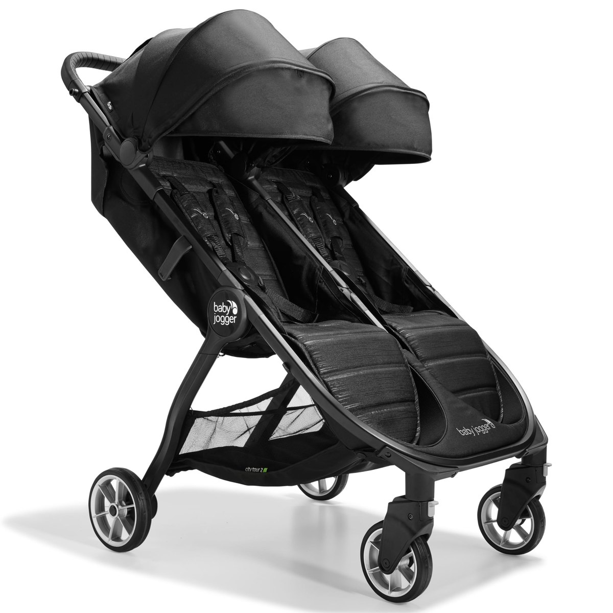 Baby Jogger City Tour 2 Double Travel Pushchair, black – double pushchair