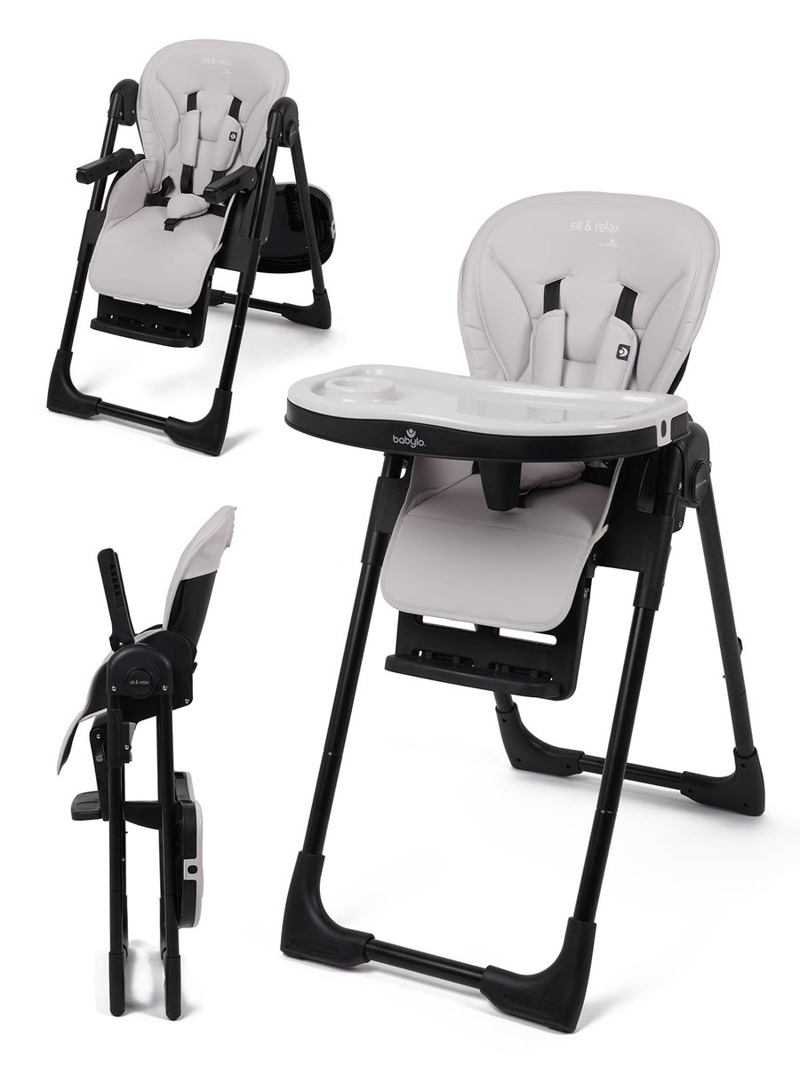 Babylo Sit N Relax Highchair, black – high chair