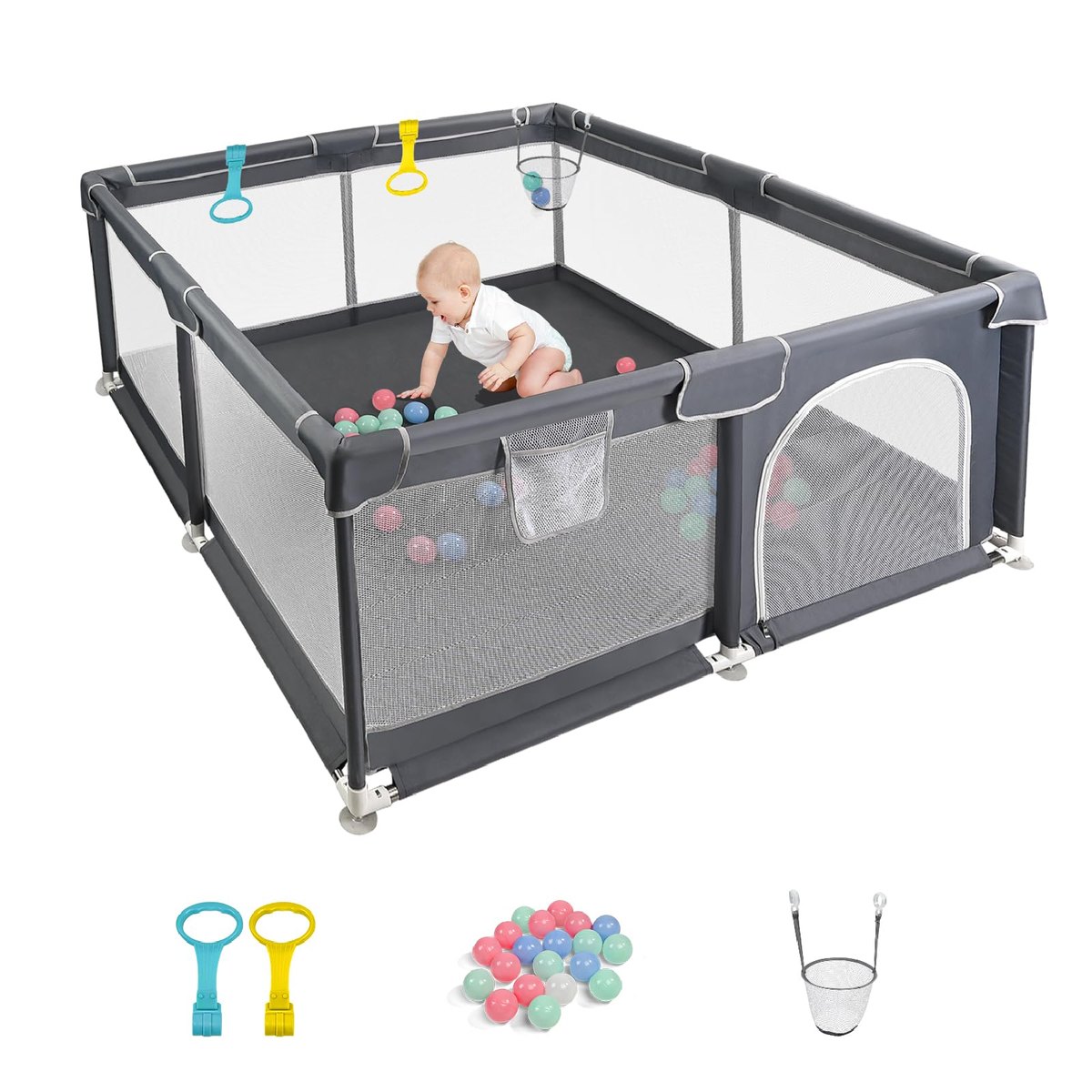 CHOLY Baby Playpen for Babies and Toddlers – baby playpen