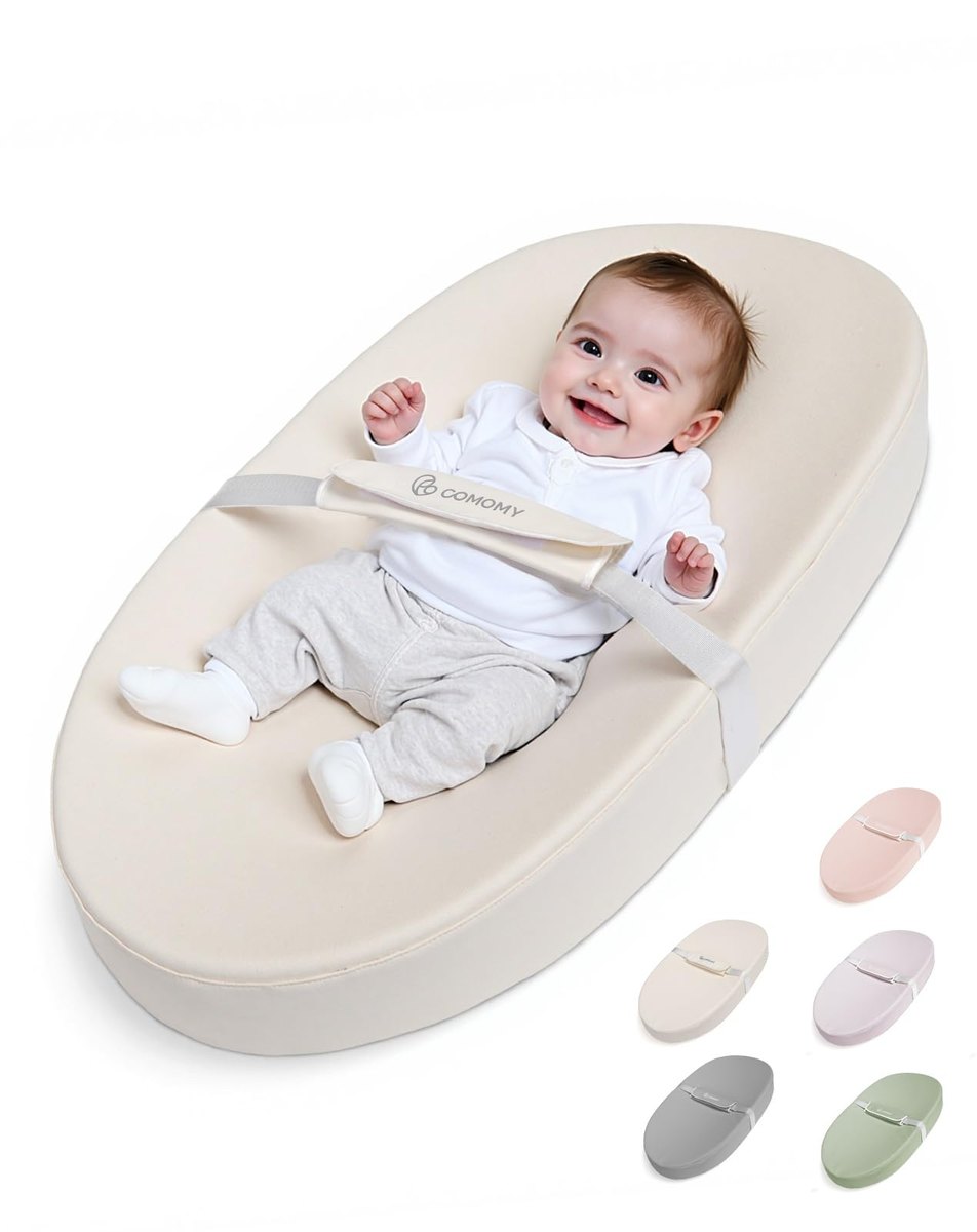 COMOMY Vegan Leather Baby Changing Mat, beige – changing mat or top
