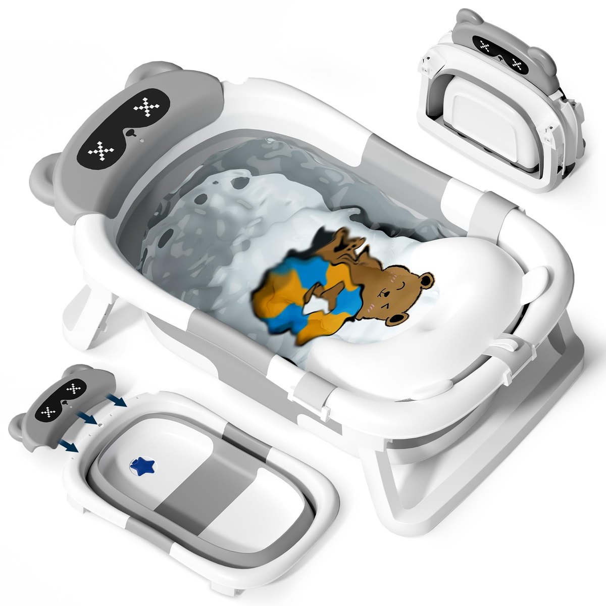 COOSEYA Baby Bath Tub Foldable – baby bath tub