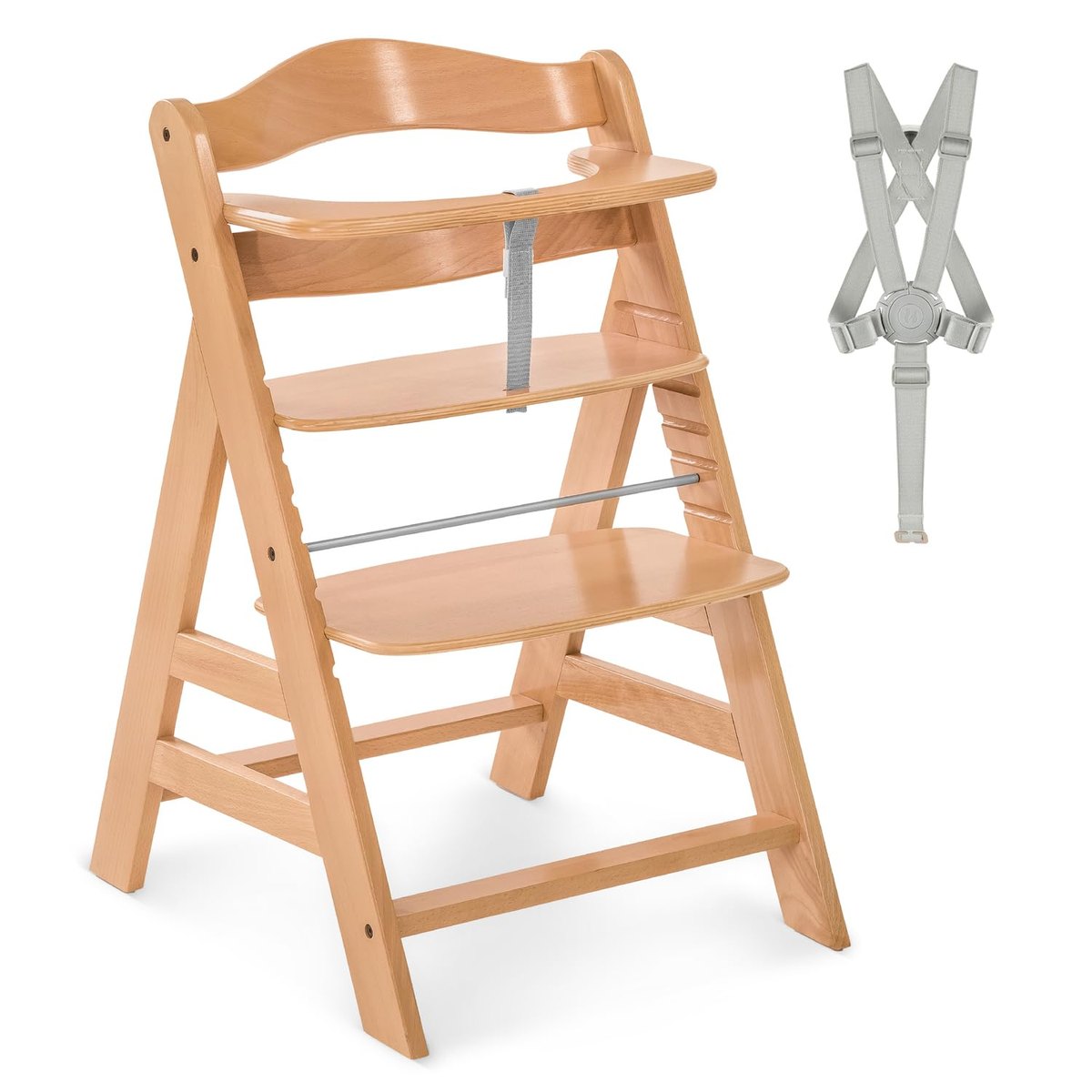 hauck Alpha+ Natural Wooden High Chair 6 Months to Adult – wooden high chair