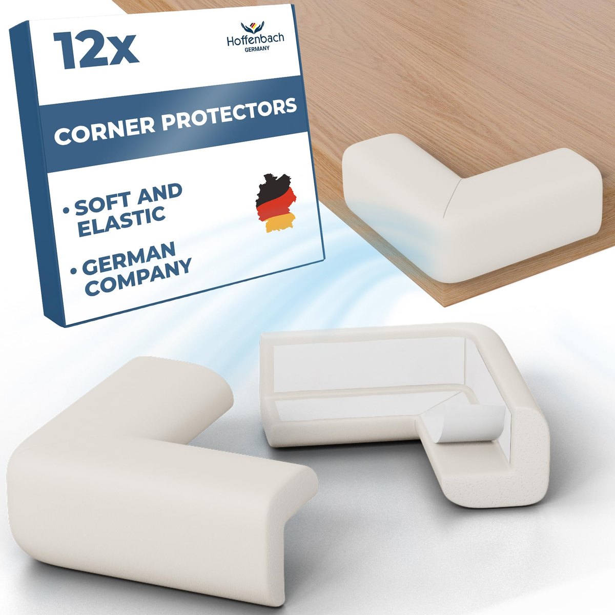 Hoffenbach 12x Baby Corner Protectors – edge and corner protector set
