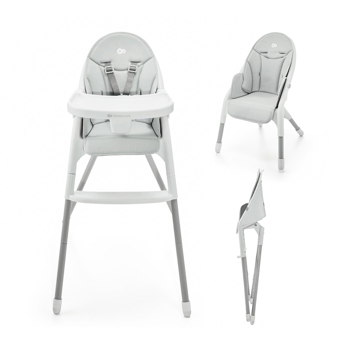 Kinderkraft DINNLY Foldable highchair Easy Tool-Free Setup – high chair