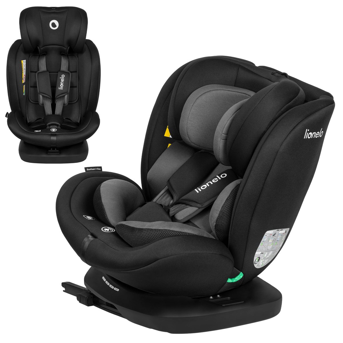LIONELO Bastiaan i-Size Car Seat 40-150 cm with 360° Swivel – rotating car seat
