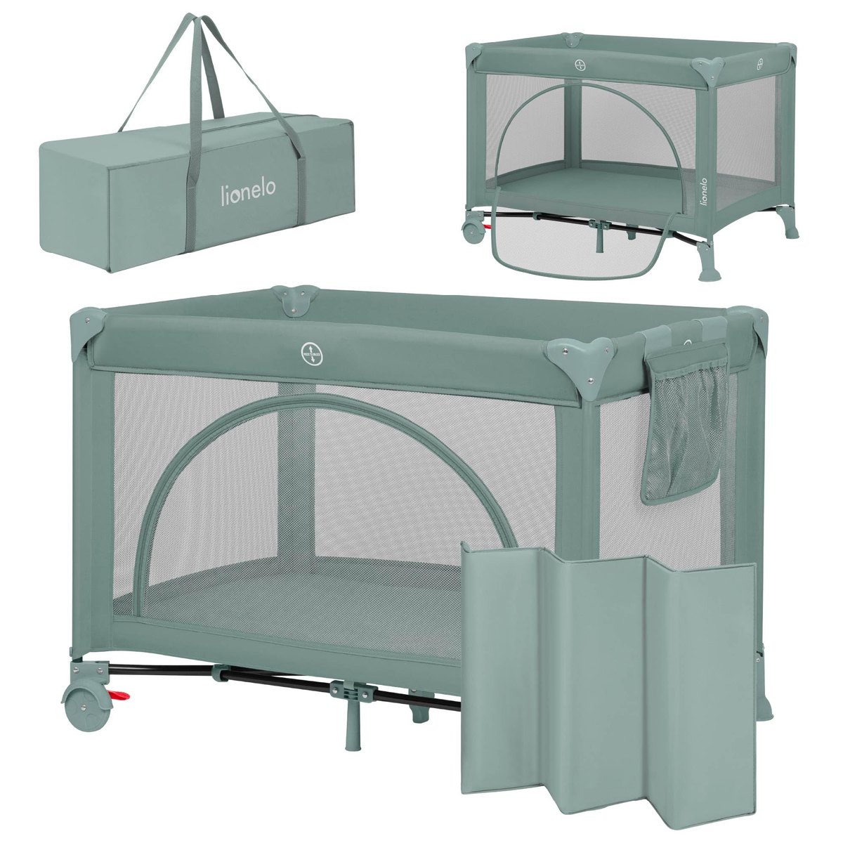 LIONELO Laura Travel Cot from Birth up to 3 years – travel cot