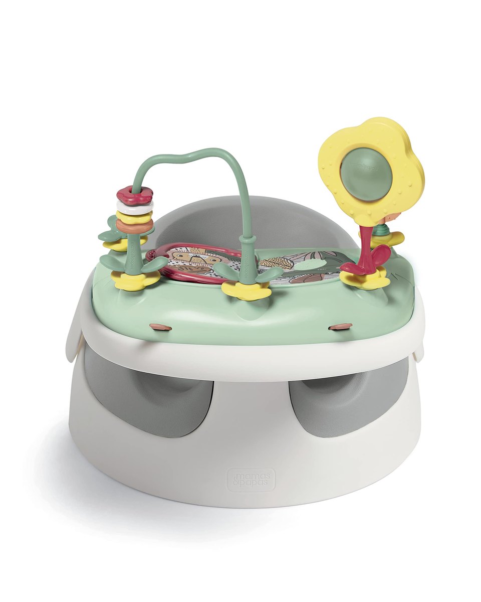 Mamas & Papas Baby Snug Seat and Activity Tray, grey – baby floor seat