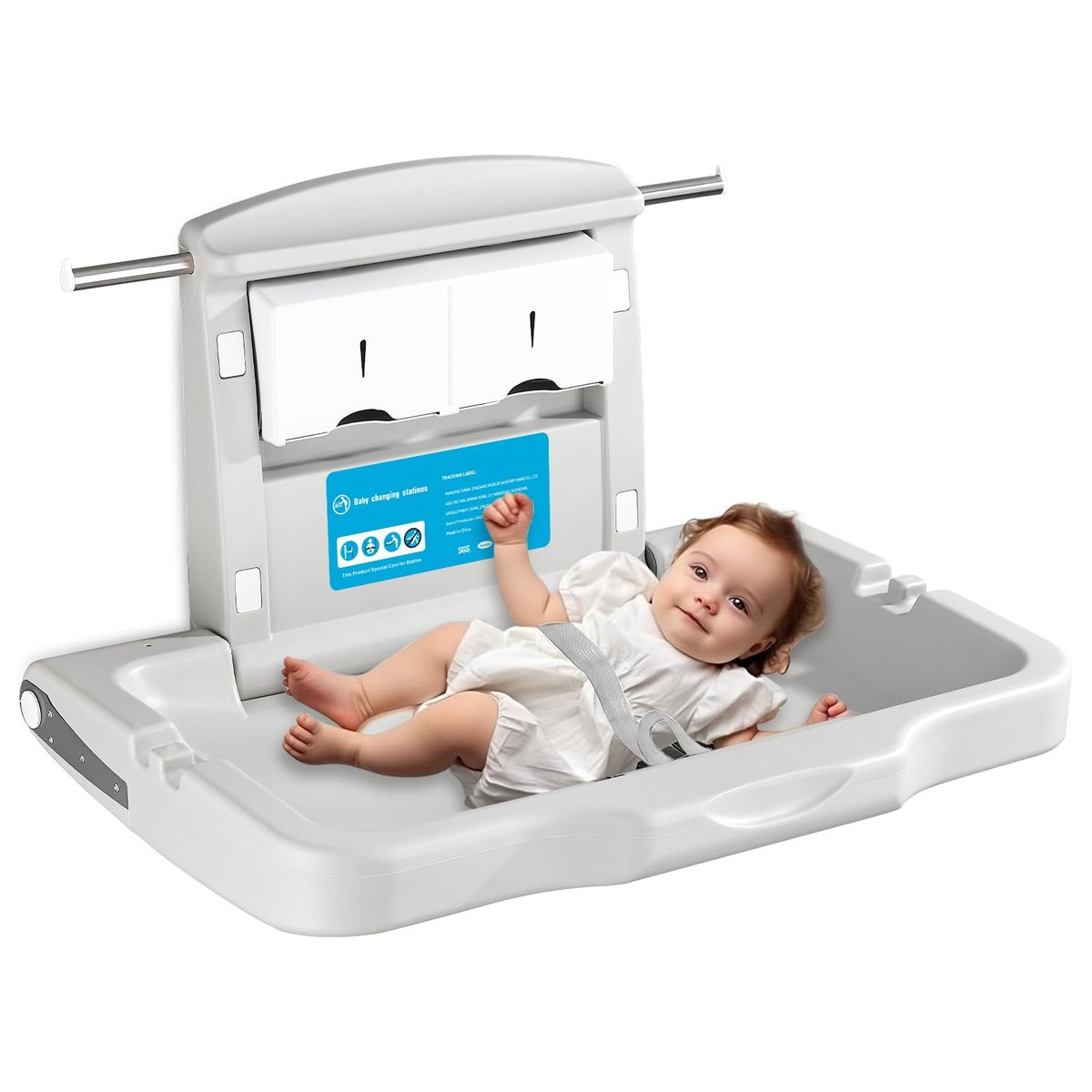 modunful Baby Changing Unit Wall-Mounted – wall-mounted changing table