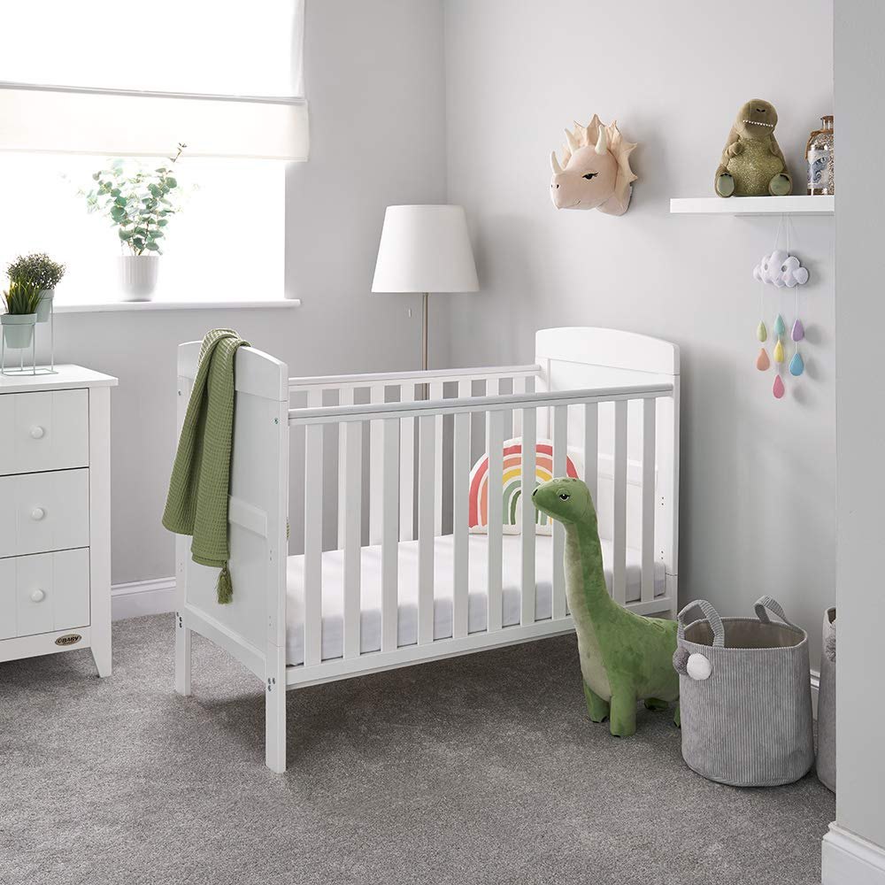 Obaby Grace Mini Cot Bed, white – cot bed