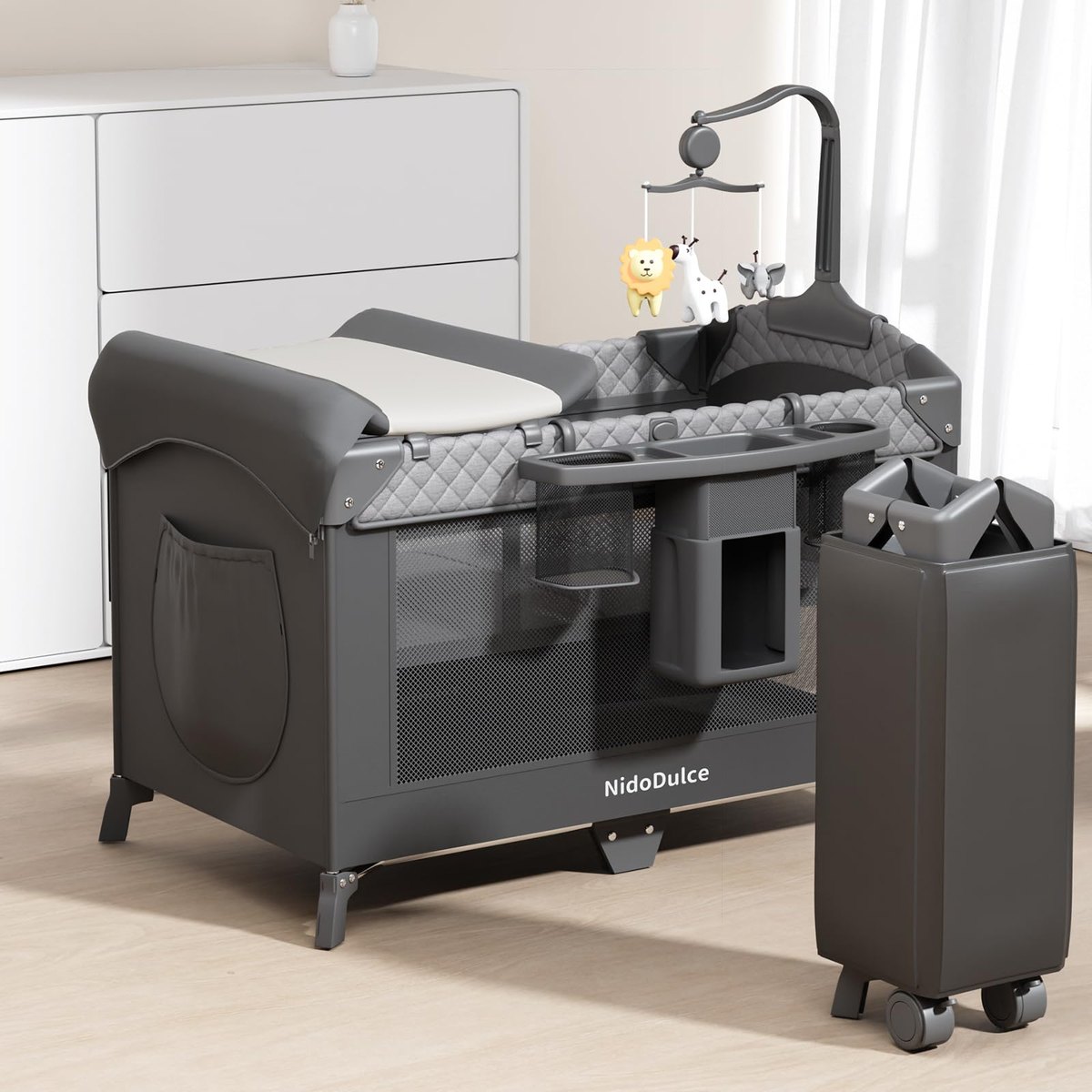 Portable Bedside Crib Foldable Travel Baby Cot for Co-Sleeping – bedside crib