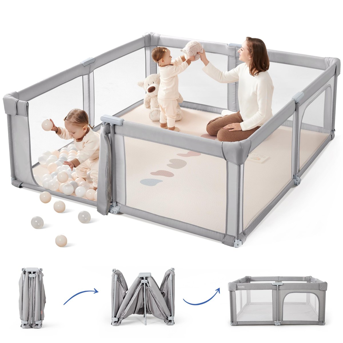 Sweeby Baby Playpen Foldable Play Yard – baby playpen