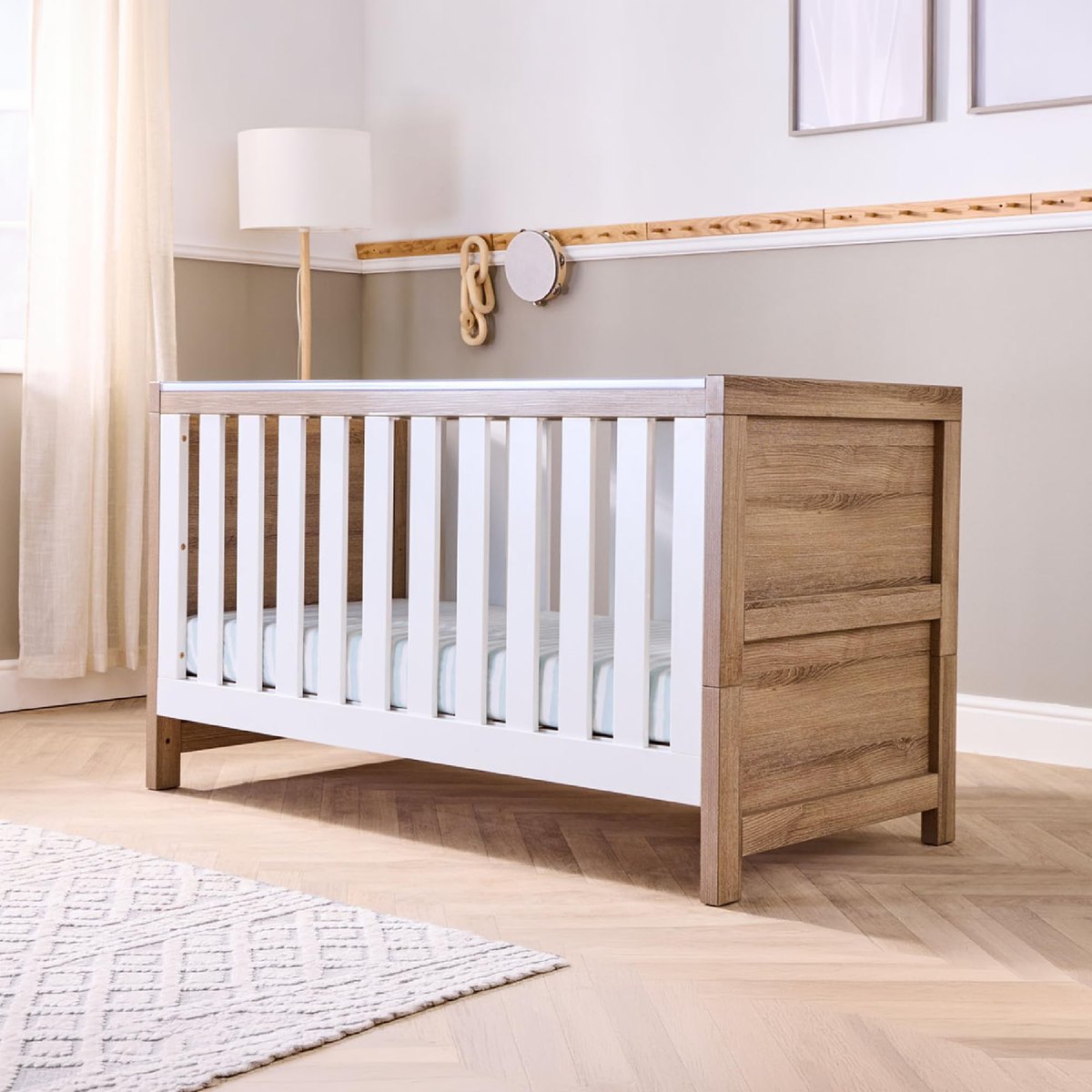 Tutti Bambini Modena 3-in-1 Convertible Cot Bed, white – cot bed