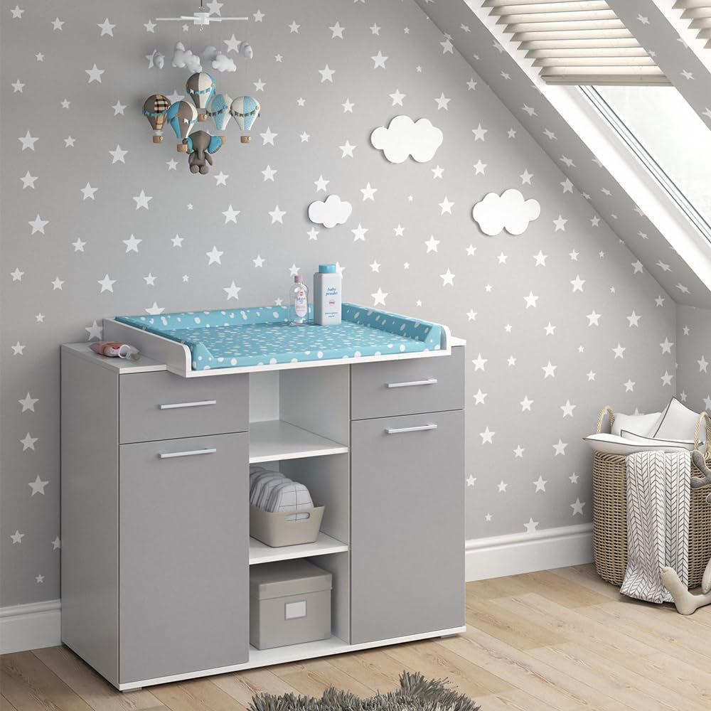 Vicco Changing dresser Leonie Grey – changing table or unit